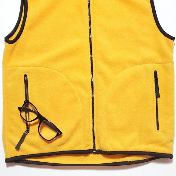 VTG Helly Hansen 90s Fleece Full Zip Pocket Vest - Picture 5 of 8